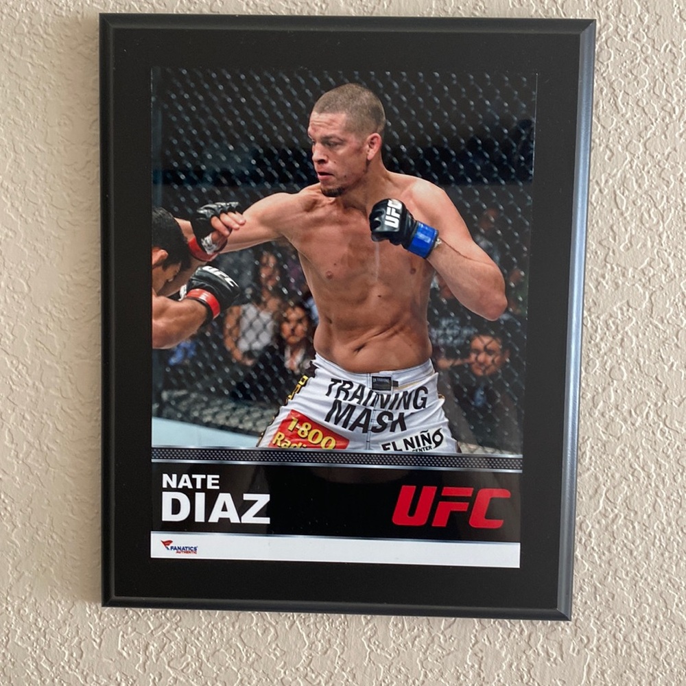 Nate Diaz Official UFC Plaque/picture